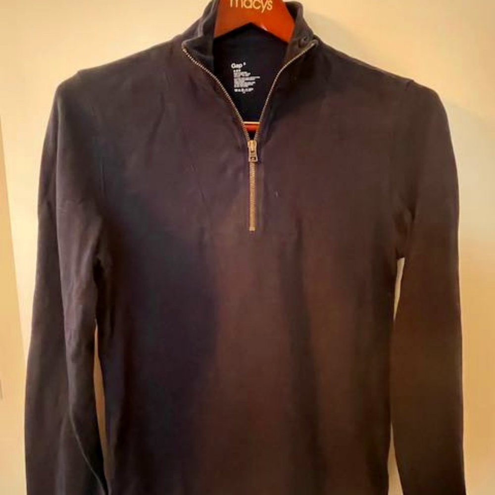 Gap Slub Knit Quarter Zip